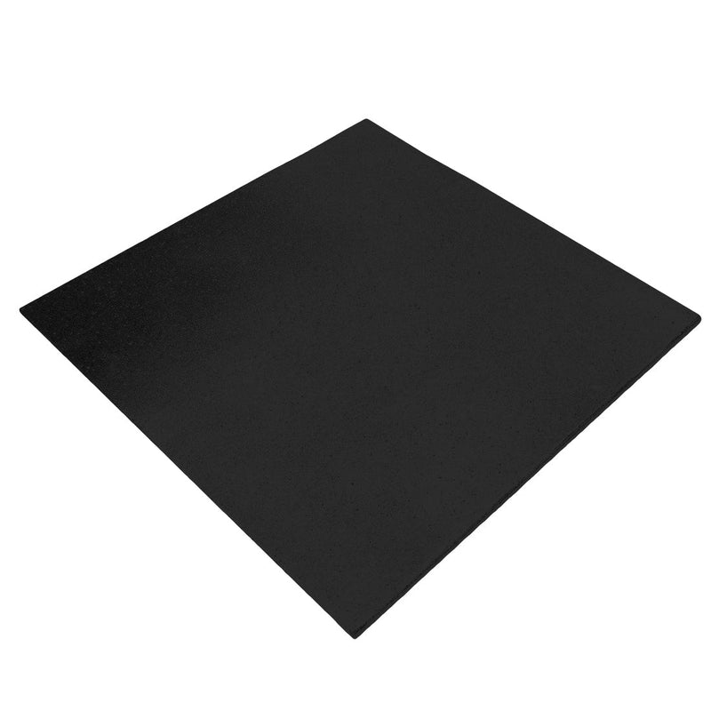 Rubber Gym Flooring Tile - 15mm - Black